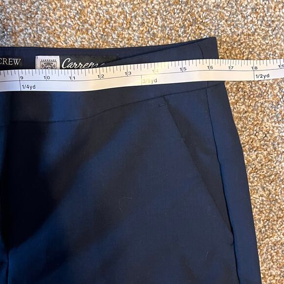 J. Crew Carreman Kate Straight Leg 4 Season Stretch Navy Blue Pants Womens 10T - Picture 9 of 9